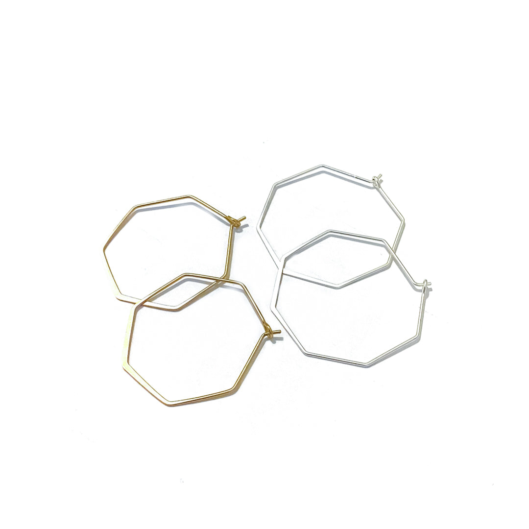 Geo Hoop Earring